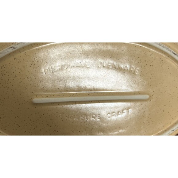 Vintage Treasure Craft Pottery 1970’s Butterfly Au Gratin Baking Dish - Picture 4 of 4